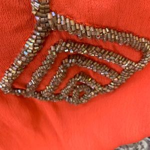ROMEO & JULIET COUTURE  Beaded Boho Top L SALE!!!